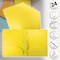 Better Office Products 2 Pocket Heavyweight Plastic Folder Portfolio With Prongs, Letter Size, Yellow, 24PK 86620 - alternate 5